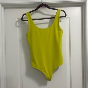 Express Scoop Neck Thong Bodysuit